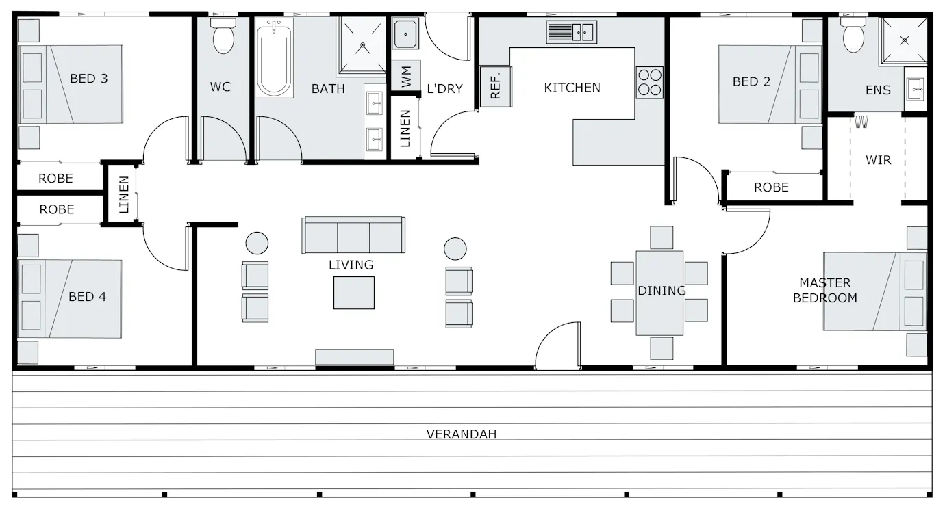 Floor-Plans All-2D-Floorplans The-Cottage-169A