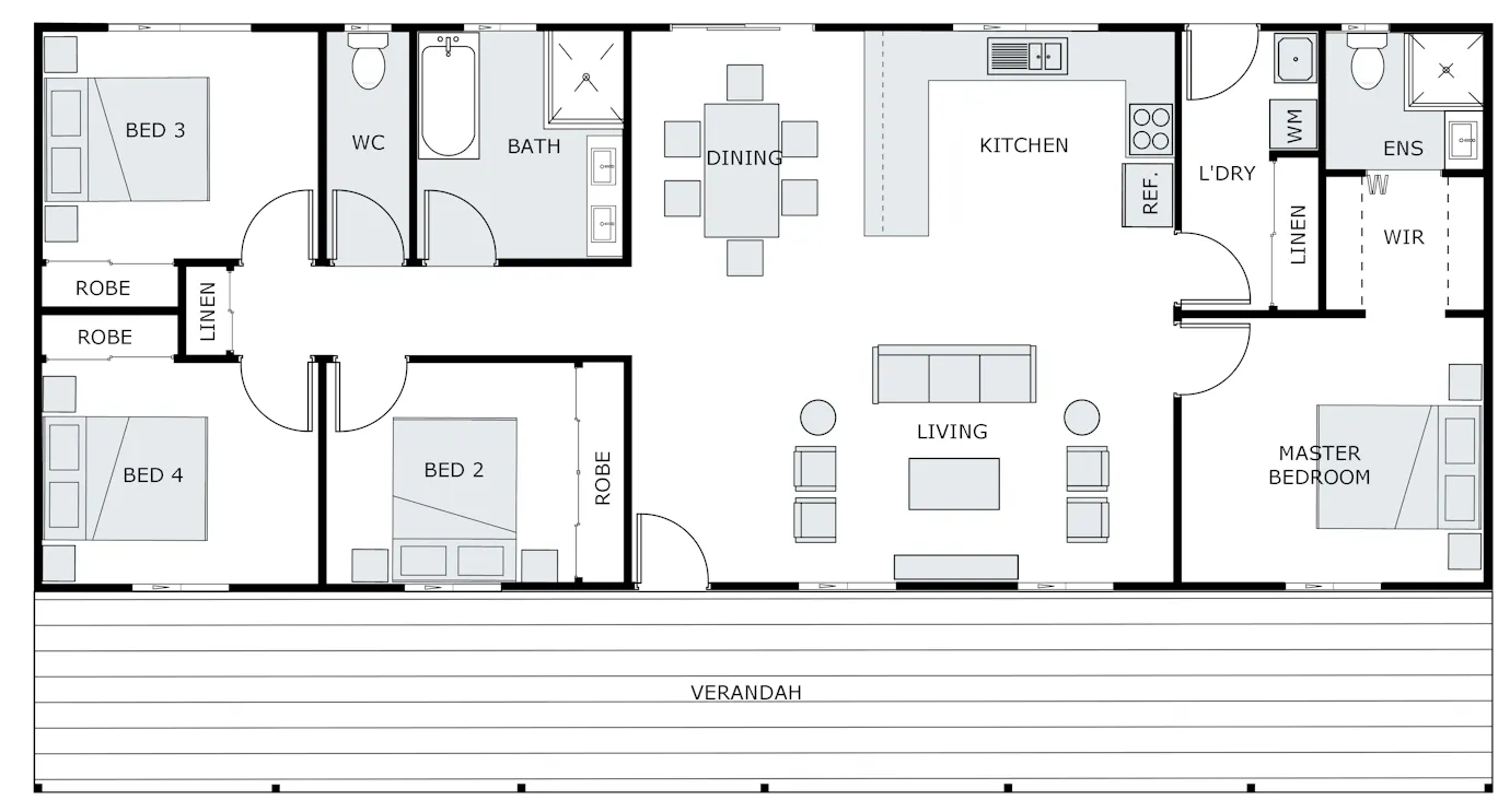 Floor-Plans All-2D-Floorplans The-Cottage-169B