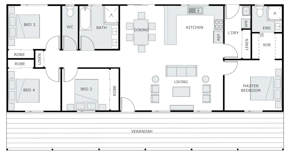 Floor-Plans All-2D-Floorplans The-Cottage-169B