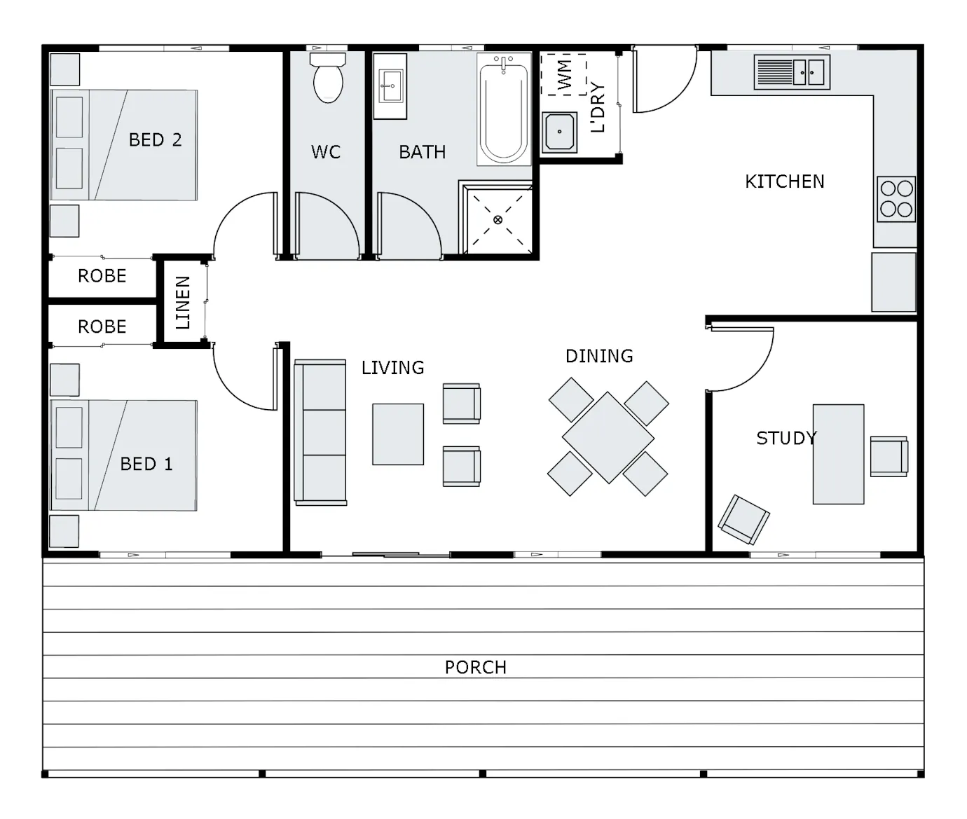Kit-Home-Images The-Cabin-85 The-Cabin-85-Floor-plan