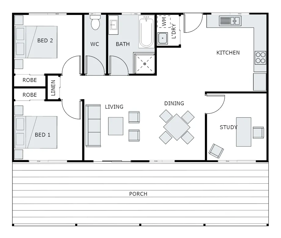Kit-Home-Images The-Cabin-85 The-Cabin-85-Floor-plan